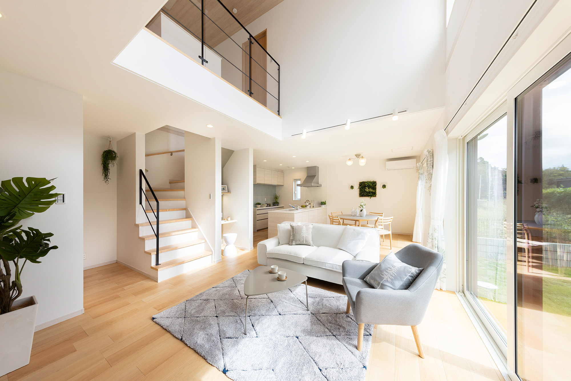 リビング上部吹抜