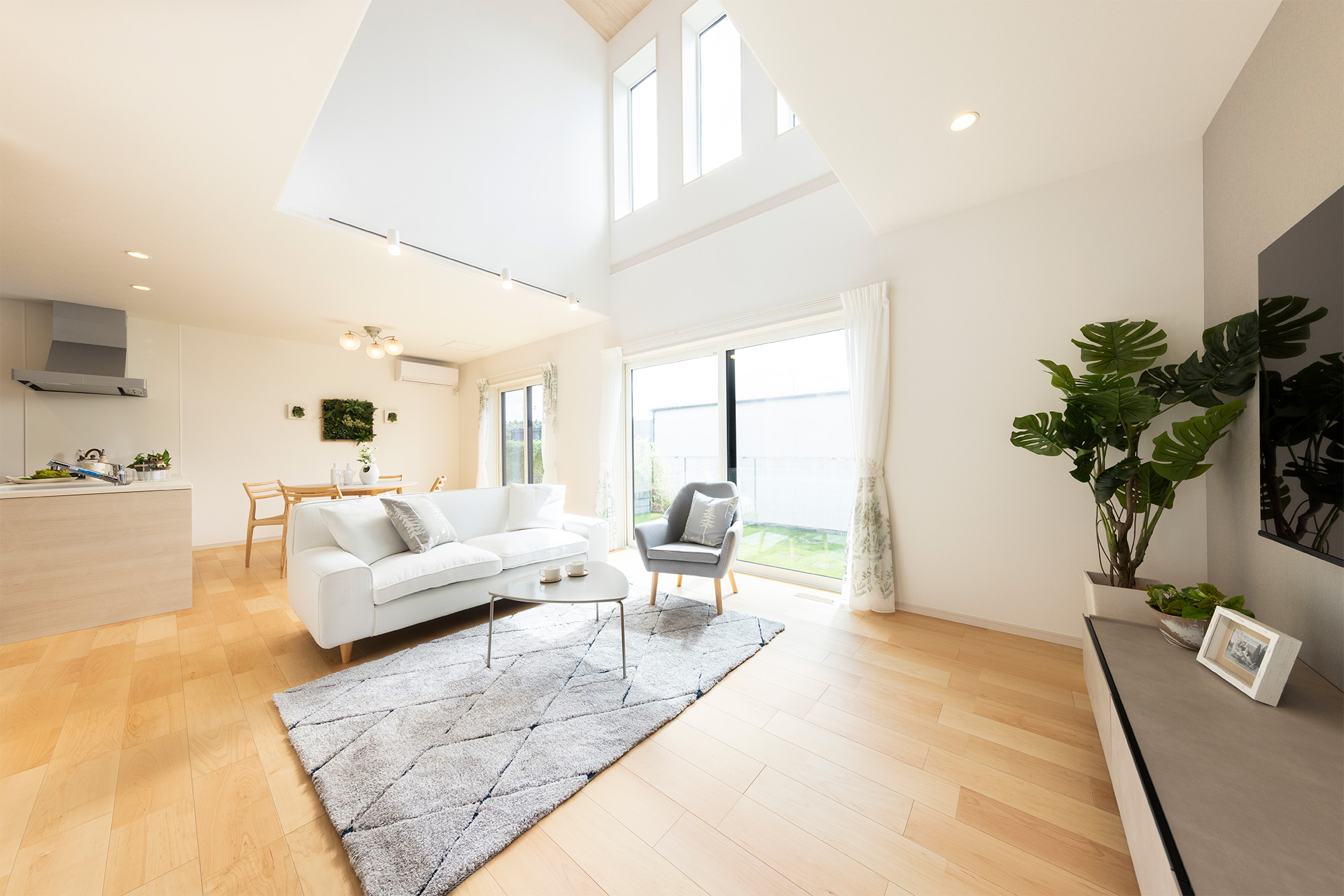 リビング上部吹抜