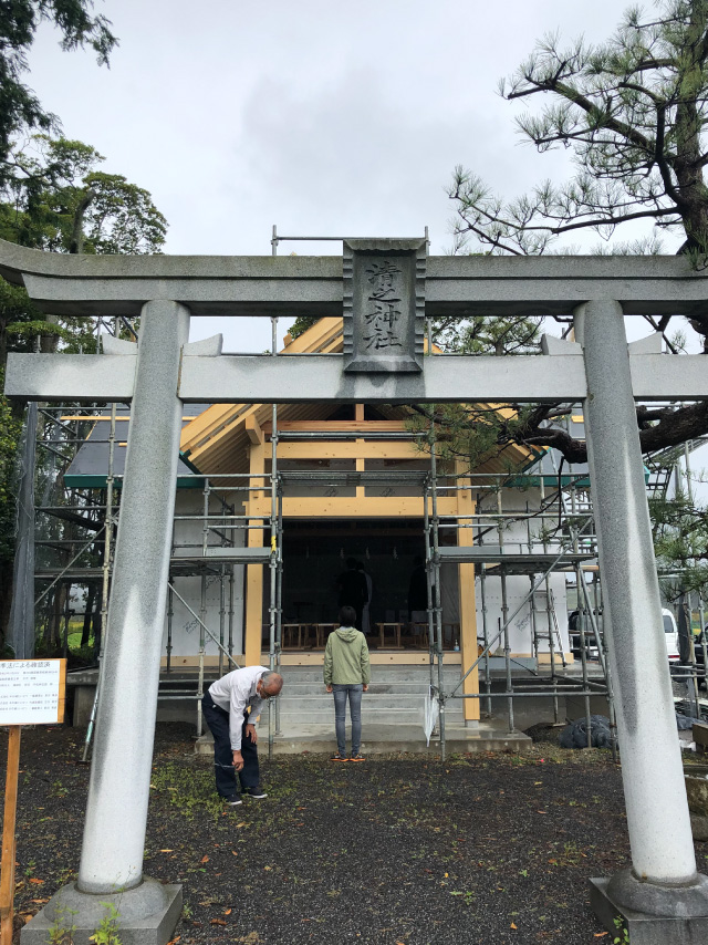 清神社上棟祭の様子